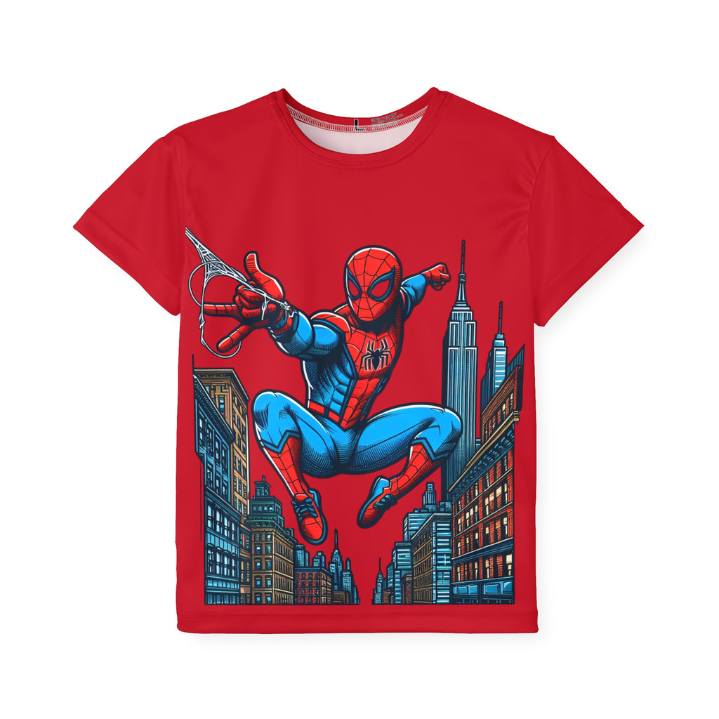 Kids Sports Jersey, Spider-Man Kids Tee, Superhero Shirt for Boys, Fun Activewear, Perfect Gift for Birthdays, Holidays