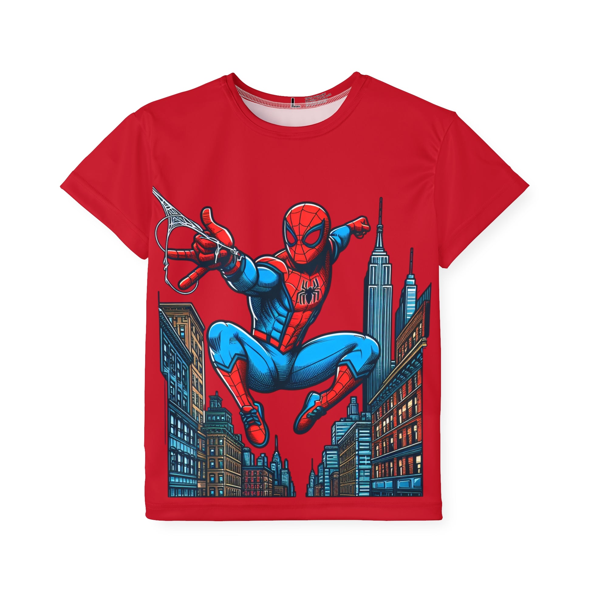 Kids Sports Jersey, Spider-Man Kids Tee, Superhero Shirt for Boys, Fun Activewear, Perfect Gift for Birthdays, Holidays
