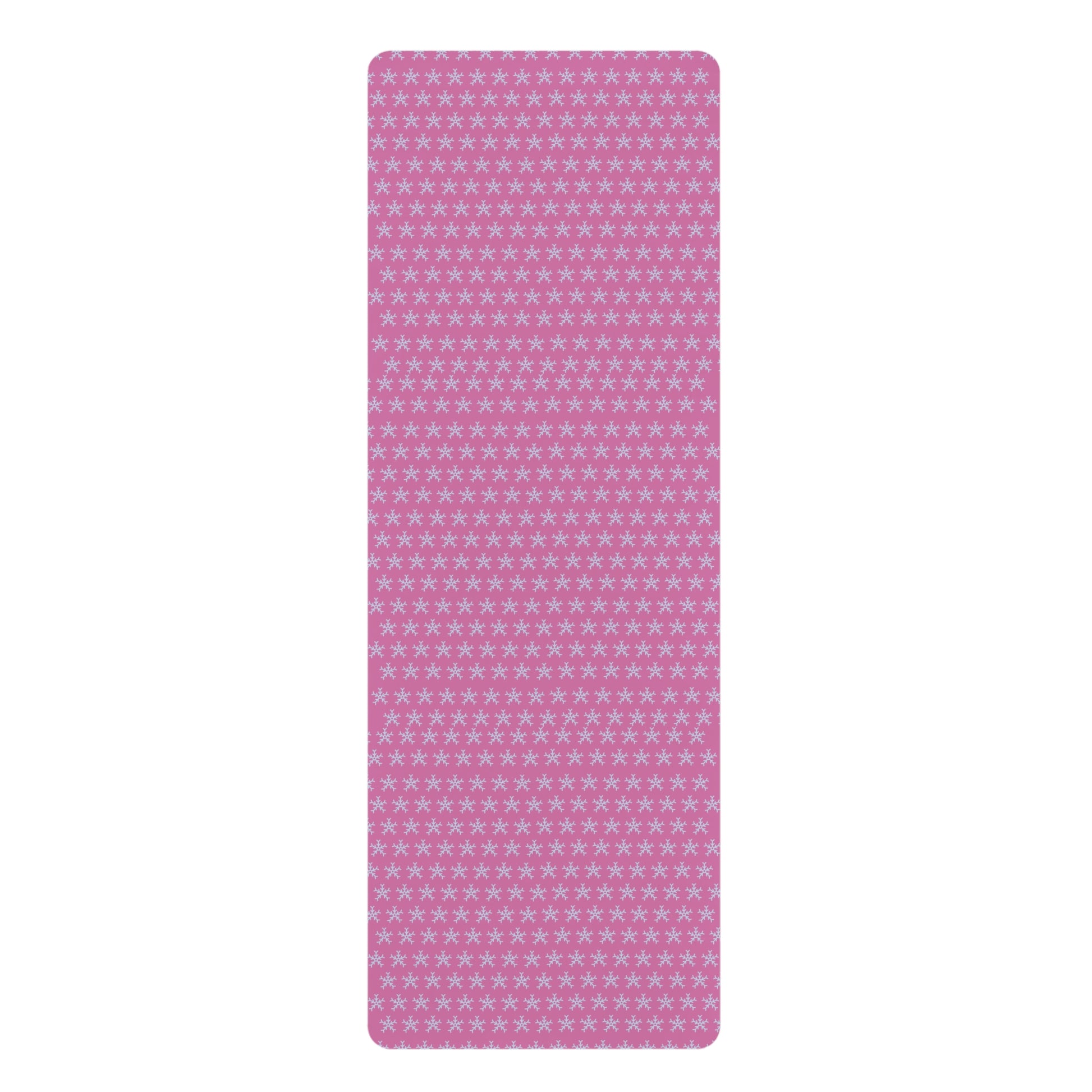 Comfortable Pink Star Pattern Rubber Yoga Mat – Ideal for Home Workouts & Wellness Retreats